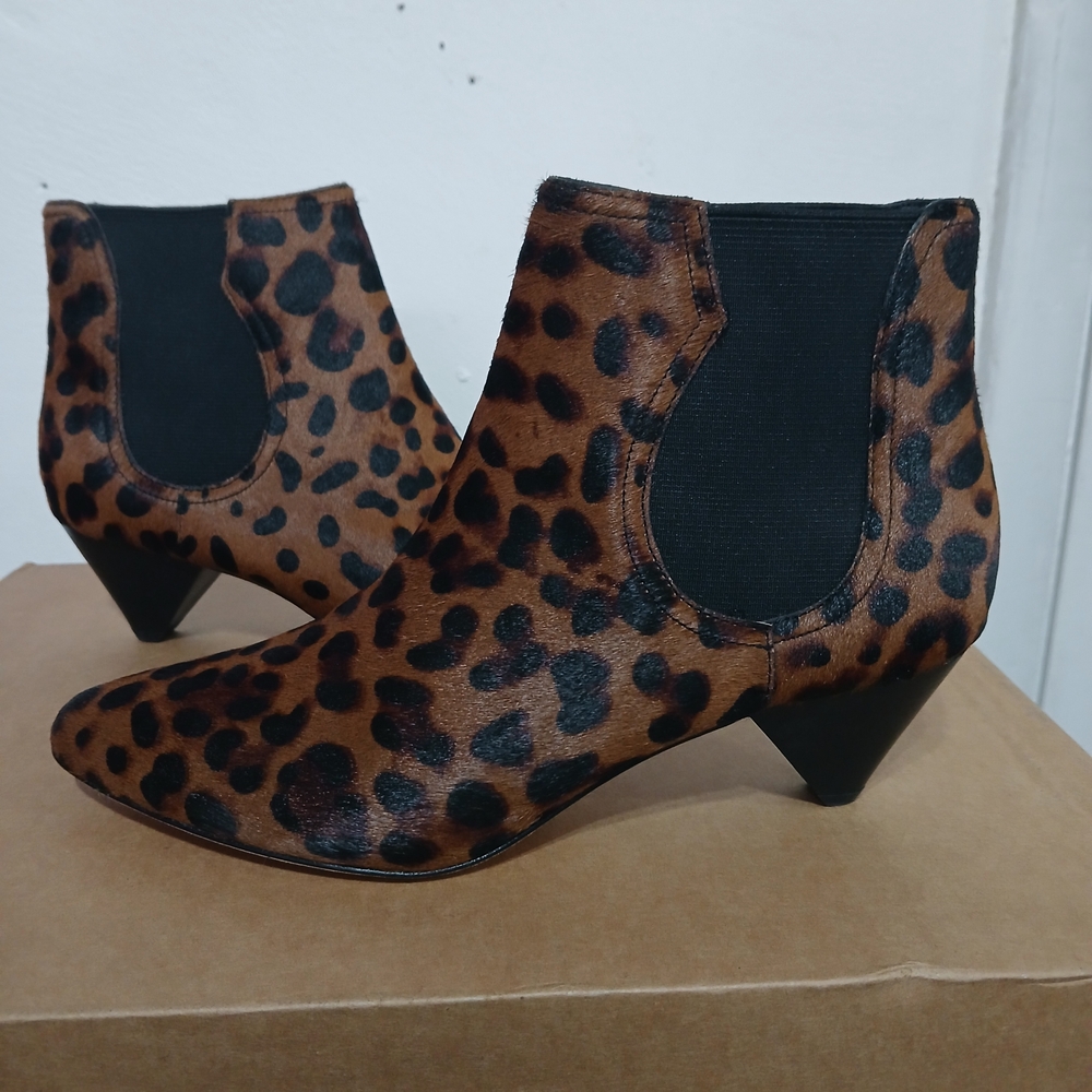 Joie Brown and Black Ankle Booties